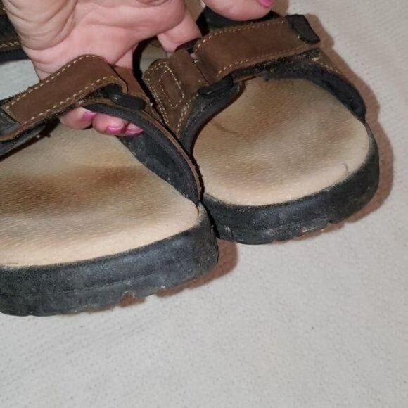 Alpine Sz. 8 Brown Leather Fisherman Adjustable Sandals - Picture 5 of 9